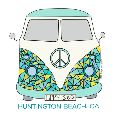 WHOLESALE ONLY - Custom 4" Peace Van Sticker