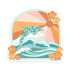 4" Sunset Dolphin Vinyl Sticker