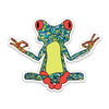 3" Yoga Frog Vinyl Sticker